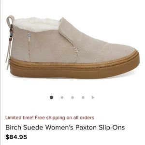 Toms Suede Slip Ons